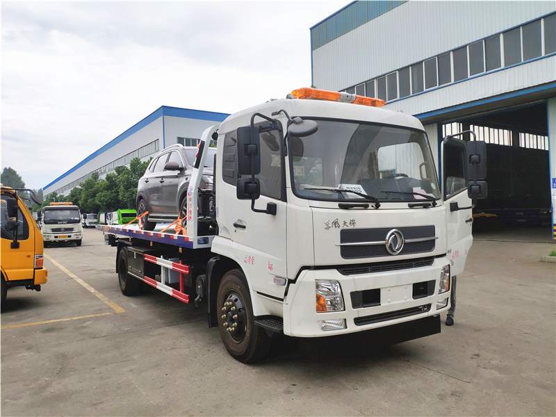 東風(fēng)天錦一拖二平板清障車 東風(fēng)天錦一拖二平板清障車